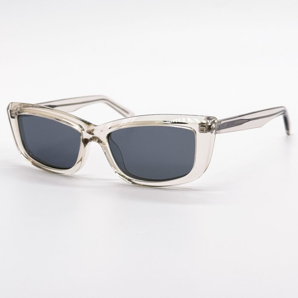 NEW SAINT LAURENT SUNGLASSES SL658 003 TRANSPARENT GRAY WOMEN EYEWEAR SL 658 003